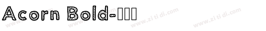 Acorn Bold字体转换